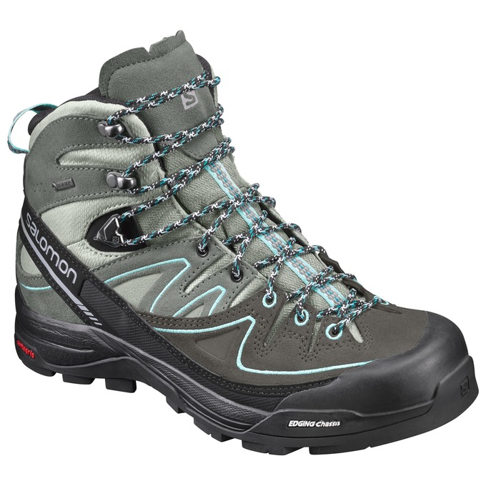 Salomon X ALP MID LTR GTX® W Botas De Montaña Hombre - Verde Oliva / Negras - Colombia (43916-MPNB)